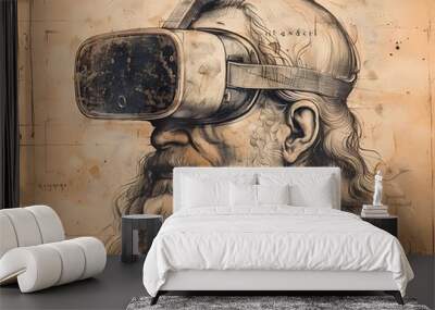 Virtual Reality - Renaissance Man. Wall mural