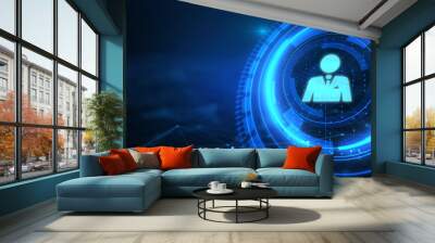 Business, Technology, Internet and network concept. Shows the inscription: CUSTOMER ENGAGEMENT. 3d illustration Wall mural