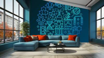 colorful bio technology symbol Wall mural