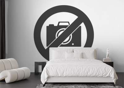 No photo camera vector sign Wall mural