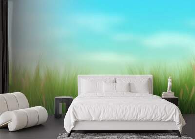 grass and sky Wall mural