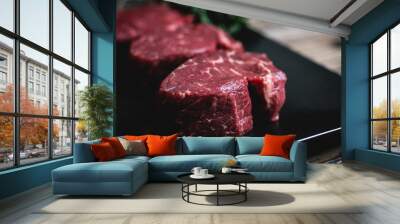 Fresh meat product ready to cook Wall mural