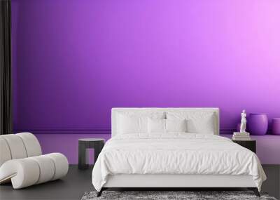 Purple solid background with purple wall and purple floor Wall mural