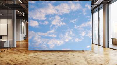 Slightly cloudy blue sky Wall mural