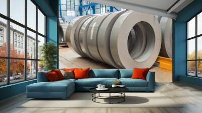 Silicon steel rolls Wall mural