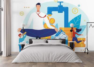 Money Investment, Revenue Growth, Business Success Wall mural