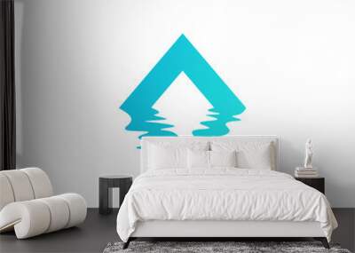 ocean icon Wall mural