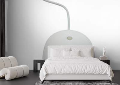 The mouse with a wheel on a white background Wall mural