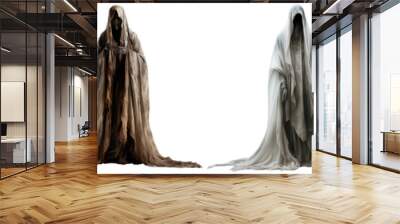 set illustration of ghost sheet fabric halloween costume Wall mural