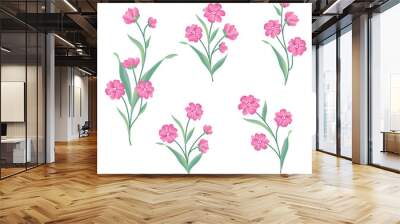 flower set. floral bouquet summer decorative collection for gree Wall mural