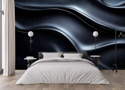 black abstract background Wall mural