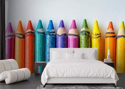 children's crayons & color pencil Wall mural