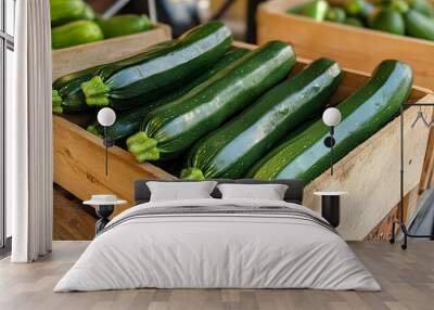 fresh Zucchini, refreshing , delicious Wall mural