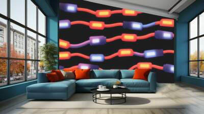 LED light illustration Wall mural