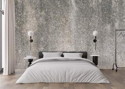 Old white cement wall texture, rough concrete background Wall mural