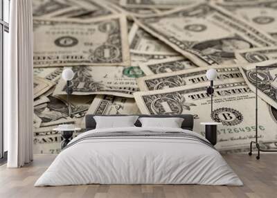 American One Dollar Bills Wall mural