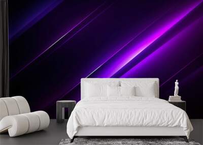 abstract purple background with lines Wall mural