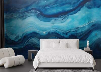 Background with a Texture Resembling Azurite Wall mural