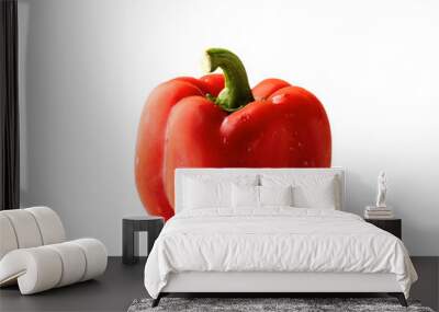 Sweet pepper on a white background, isolated Wall mural