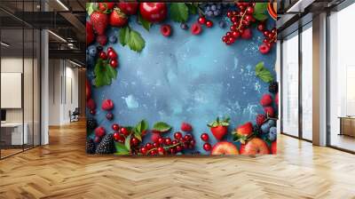 Various fresh vegetables healthy food made with generative AI Wall mural