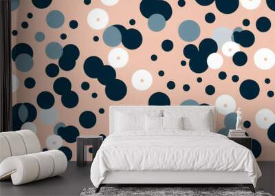 Abstract geometric pattern with overlapping shapes. Wall mural