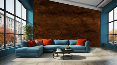 Dark brown aged wood texture Wall mural