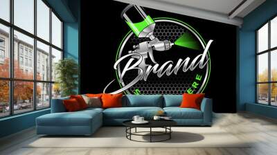 auto paint logo vector illustration Wall mural