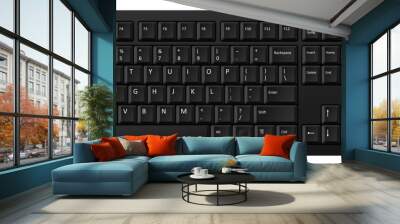 vector black pc keyboard, keyboard is very useful tool for personal computer, it is necessary to write words Wall mural