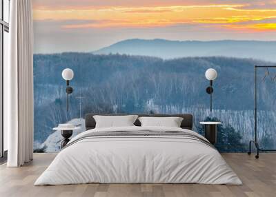 nature landscape during sunset Wall mural