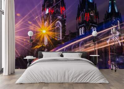 Neo Gothic style cathedral Wall mural