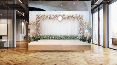 indoor luxurly wedding ceremony backdrop Wall mural