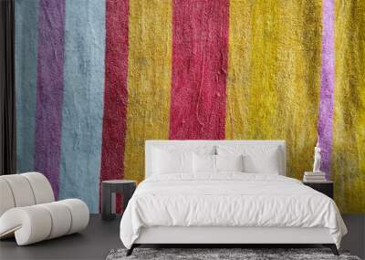 Colorful fur, furry skin, beautiful colors Wall mural