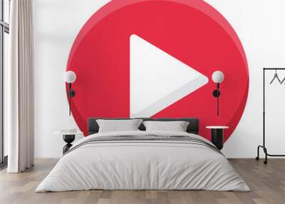 play button Wall mural