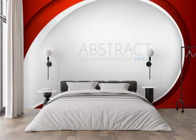 abstract red background with place for your text Wall mural