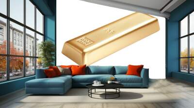 A gold bar with the number 4 on it Wall mural