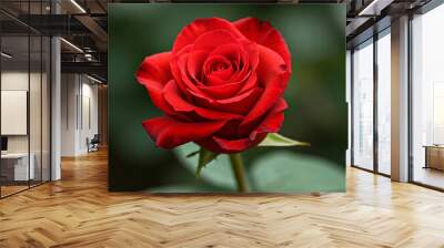 red rose closeup Wall mural