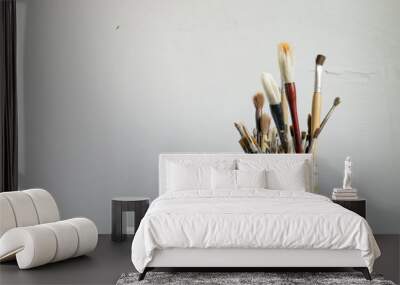 art equipment, color painting tools, paint brush Wall mural