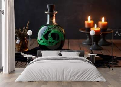 Witch's Enchanting Potion. halloween day. Wall mural