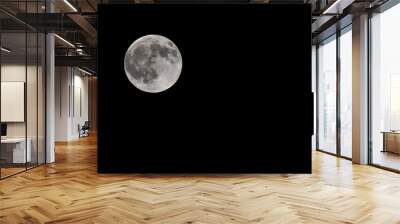 full moon in darkness for background Wall mural