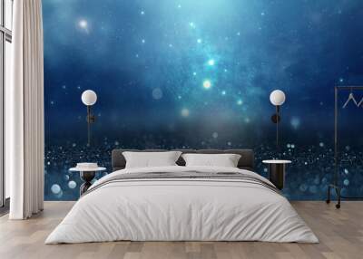 blue texture christmas abstract  Wall mural