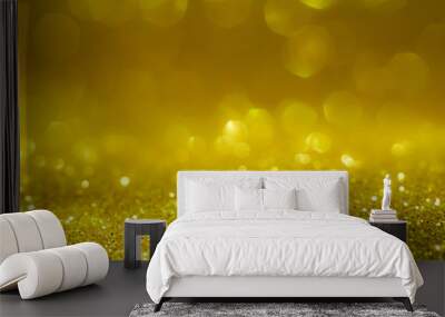 gold texture christmas abstract background	 Wall mural