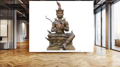 thai statue on white background Wall mural