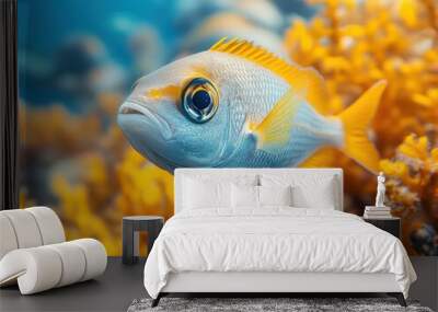 Promote ocean conservation in tourism, ensuring responsible travel practices protect marine life Wall mural