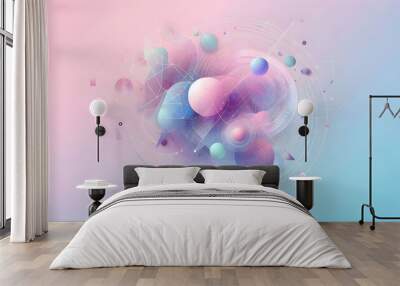 Abstract two tone style gradient background image. Wall mural