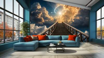 Stairway to Heaven: A Path to the Celestial Wall mural