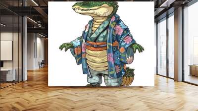 Alligator Japanese Street Fashion Wall mural