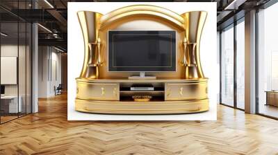 Entertainment center gold Wall mural