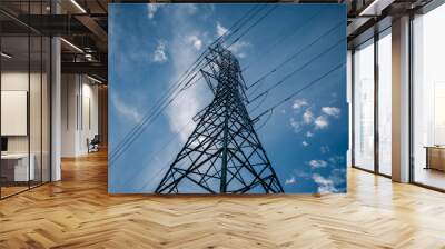 Electrical power lines Wall mural