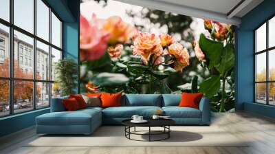 flowers in the garden Wall mural