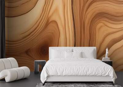 Natural wood grain texture with swirling patterns, vertical composition Wall mural